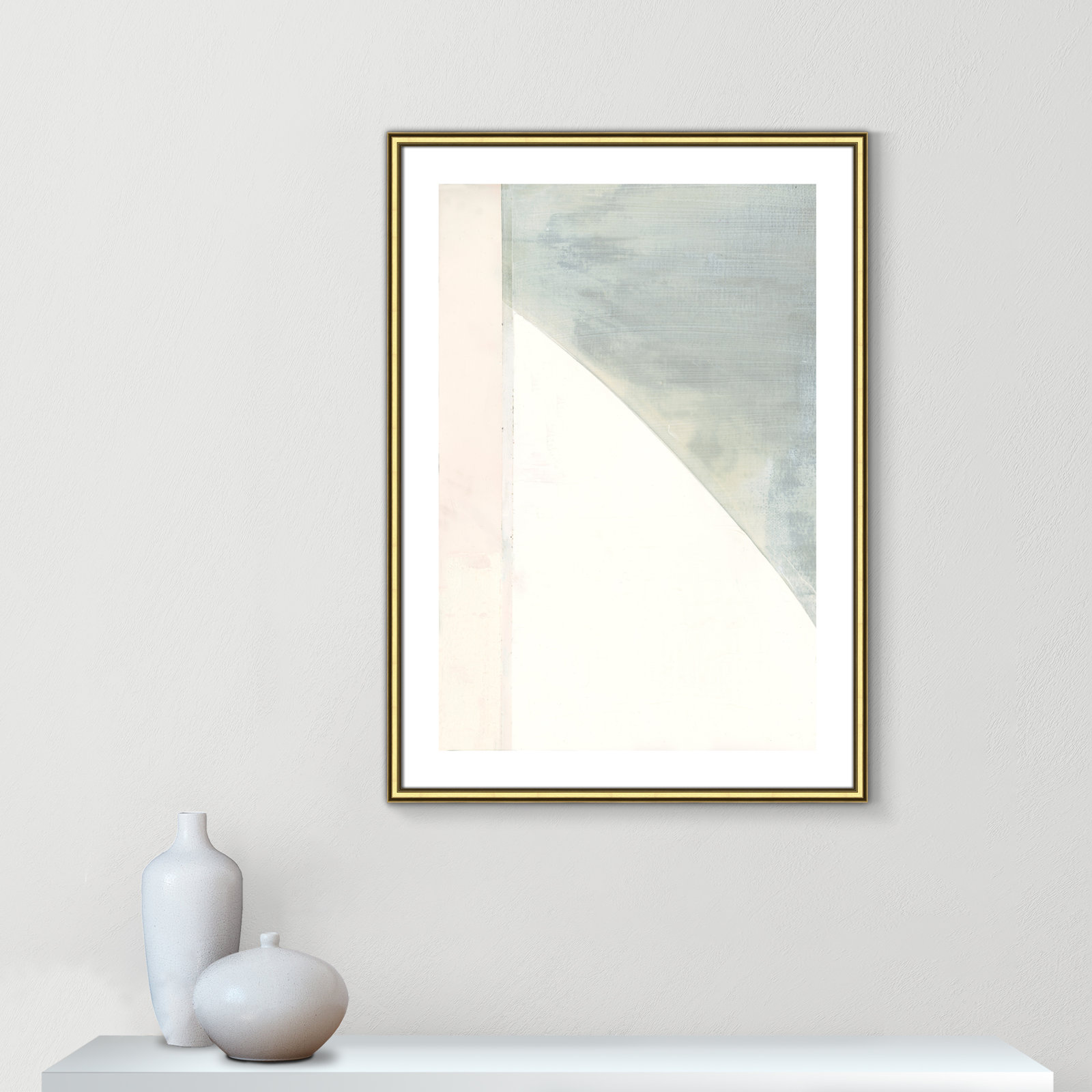 In Neutral I - Painting Print, Gold Framed Paper, 35.5" H x 25.5" W x 0.88" D