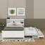Lit plateforme double avec tête de lit, USB, lit gigogne et 3 tiroirs-1943116368