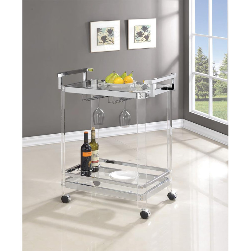 Neerav Metal Bar Cart