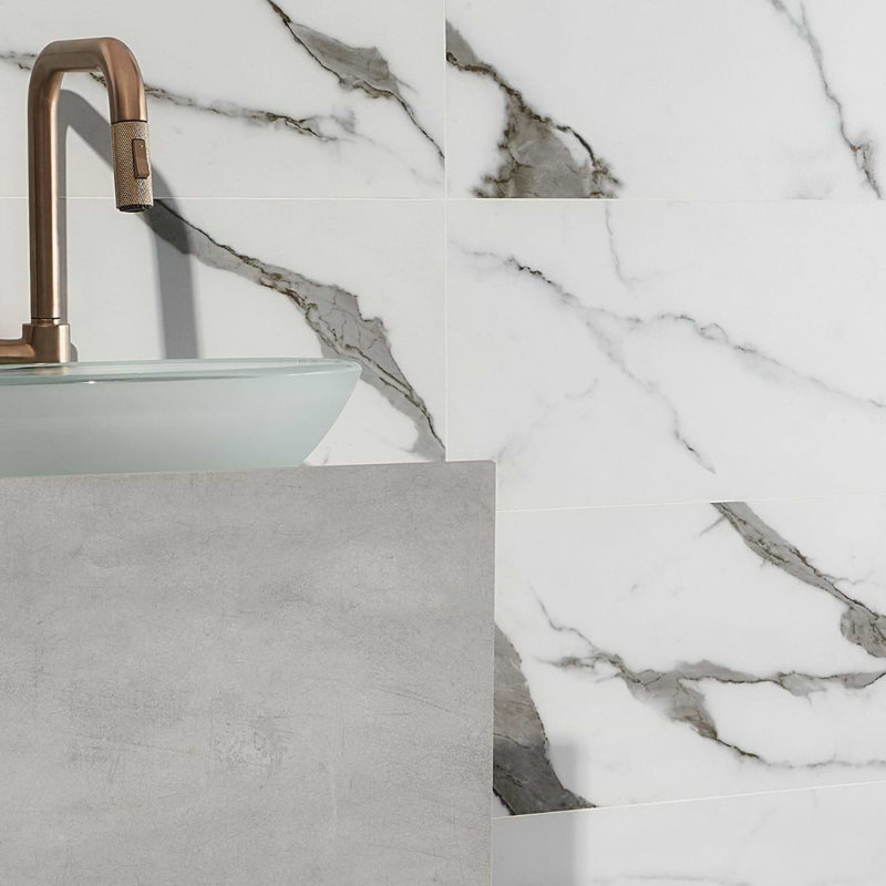 Dreamstone 12X24 Matte Porcelain Tile, Aztec Onyx Bianco Matte
