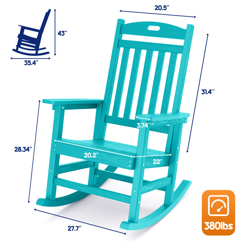 Fauteuil Adirondack Waddon, Bleu lac