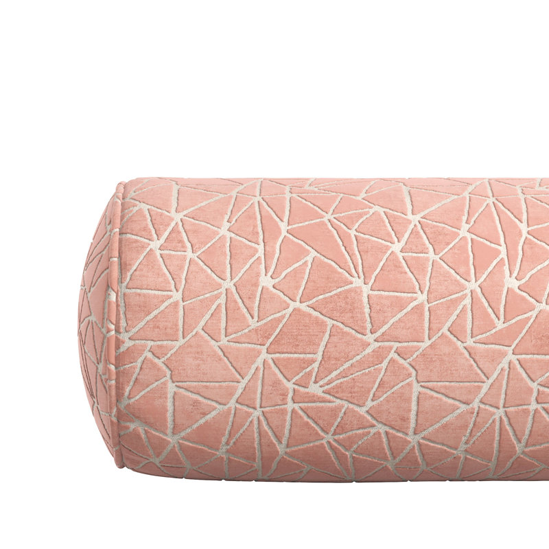 Coussin Milton, H 9 po x l 48 po, Rose