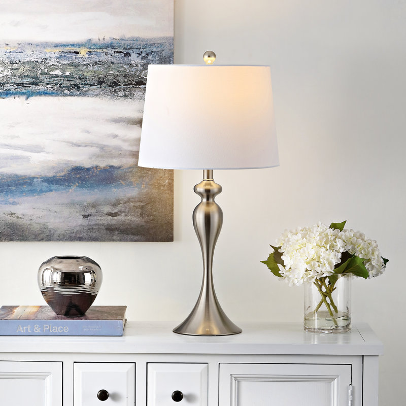 Lampe standard en nickel 28 po Navilas