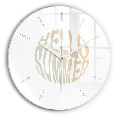 Glass Wall Clock