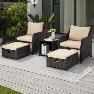 4 - Person Patio Conversation Set with Cushions