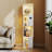 50.8"H-4-Shelf Arched Storage Cabinet With Tri-Color Sensor Light-1656077612