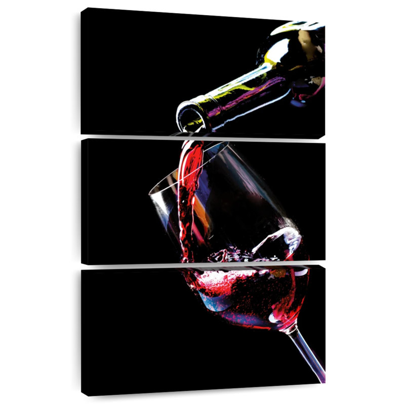 Yarlin Red Wine Stream, 57" H x 36" W