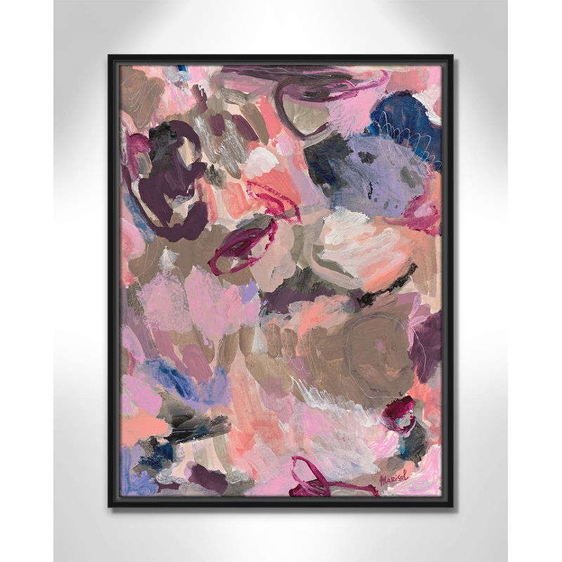 «Vineyard Evening Print» par Marisol Evora, Cadre flottant noir, L 19,5 po x H 25,5 po