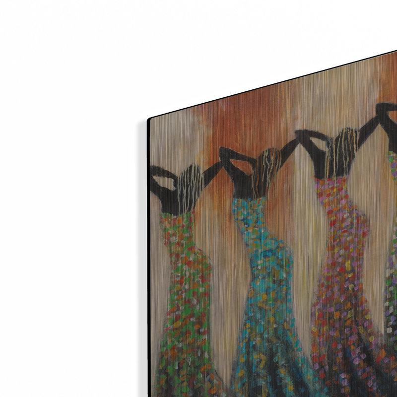 Winston Porter «Dance of the Summer Solstice» par Monica Stewart, art mural en métal,, H 16 po x l 12 po