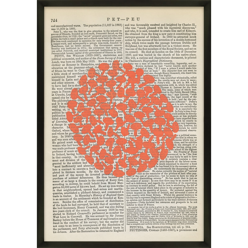 Pet-Peu Print by Michela Sorrentino, 30" H x 21" W x 1.25" D, Black Wood