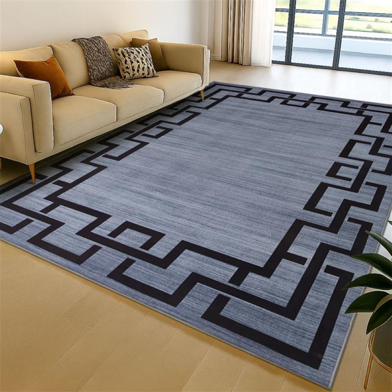 Oriental Machine Tufted Shag Area Rug, Rectangle 40 x 60 cm