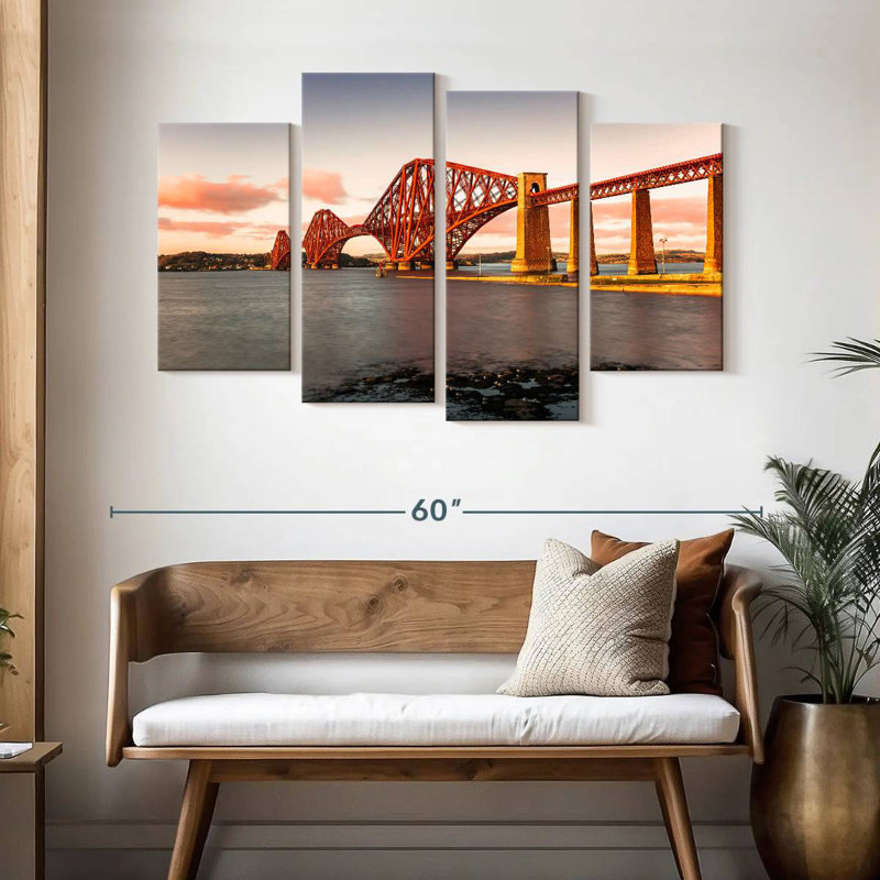 Lilie Forth Railway Bridge, 32" H x 52" W
