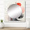 Asian Art Seashell Sumi I - miroir mural carré asiatique pour salle de bain