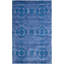Tapis bleu en laine / viscose touffeté à la main Kouerga-1469767377