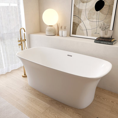 66.93''acrylic Bathtub, Freestanding Soaking Bathtub