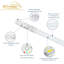 Tube de lumière T8 2FT avec capteur de mouvement à micro-ondes, télécommande, à intensité variable, IP4X, G13, 120V, CCT, 10W, 1000 ML, tube fluorescent de remplacement à DEL de 2 pieds pour magasin, dérivation de ballast, double extrémité, type B, paquet de 2