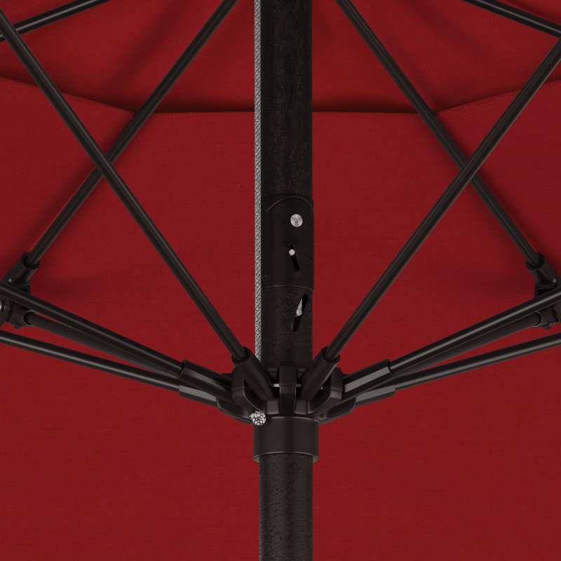 Parasol de marché 9 pi Murrey, Toile Sunbrella® rouge Jockey
