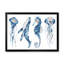 «Blue Ocean Fish Medusa Whale Seahorse», reproduction sur toile-67236328-67236343