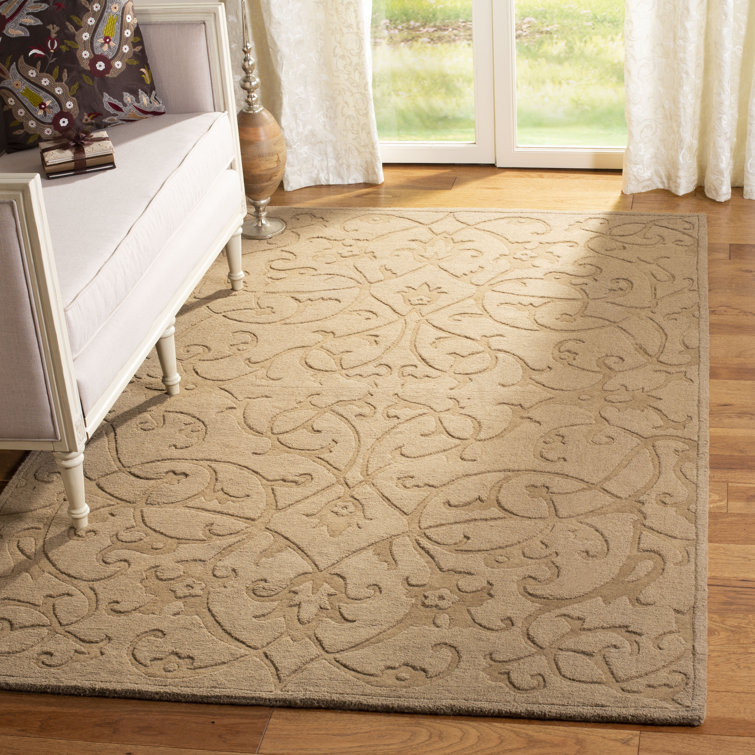 Montreal Modern Hand-Hooked Wool Brown Area Rug