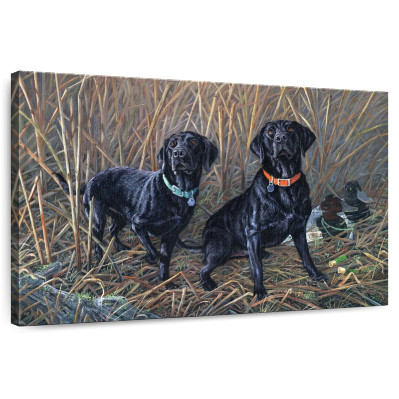 Brampt Sharing The Tradition - Black Labs, 34" H x 51" W