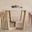 Solid wood dining table and chair set-107394002