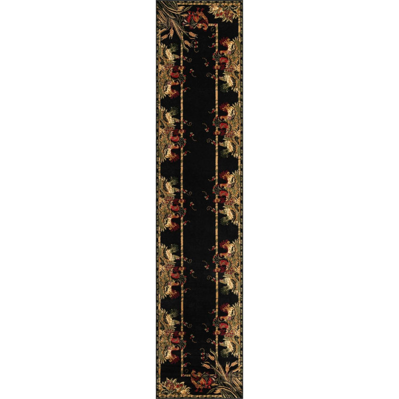 Floral Area Rug, Runner 79 x 366cm
