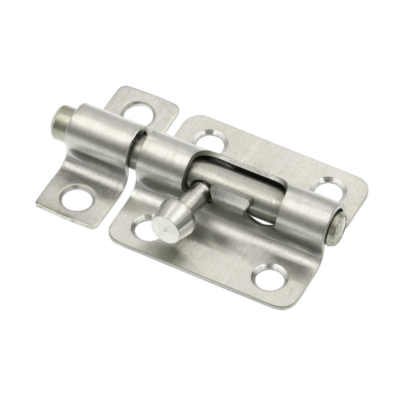 Porte et portail Prime-Line, loquet à boulon coulissant 2 1/2 po avec vis, acier inoxydable (paquet simple), Acier Inoxydable