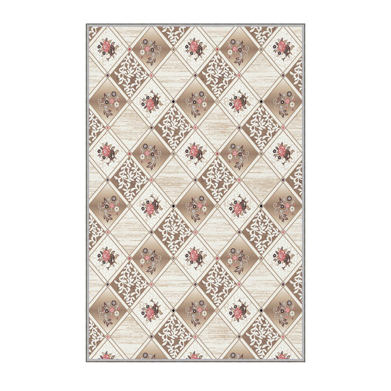 Premium Hall Carpet, 2.6 x 6.6 Feet, 100% Polyester, 0.3 in Pile Height | Antibacterial, Non-Slip Underside, Machine Washable | 3D Digital Print Design, Durable & Stylish for Entryways, Living Rooms & More
