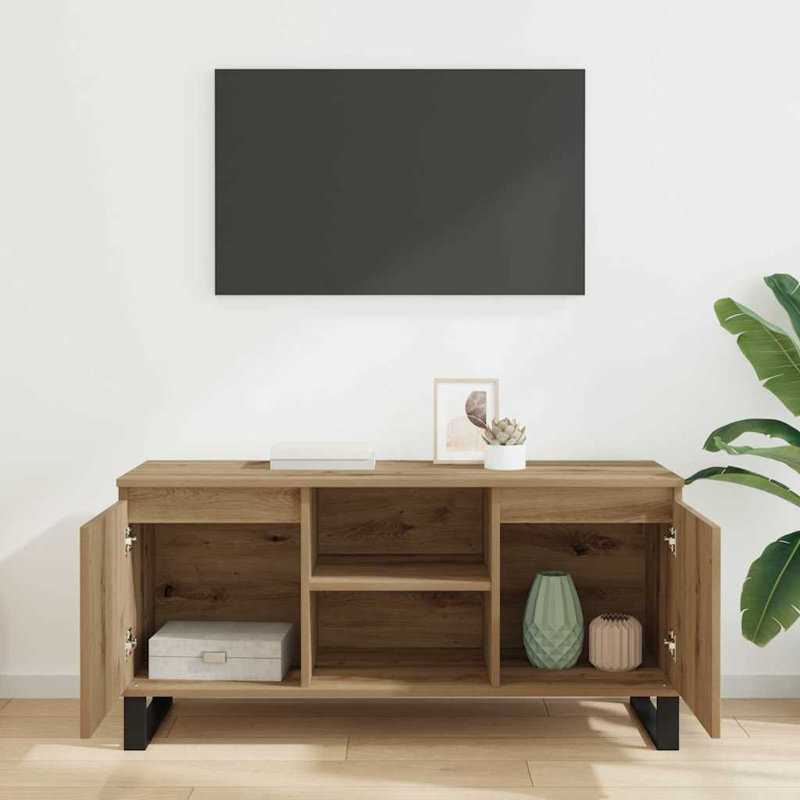 Unfinished TV Stand for TVs up to 48", Artisan Oak