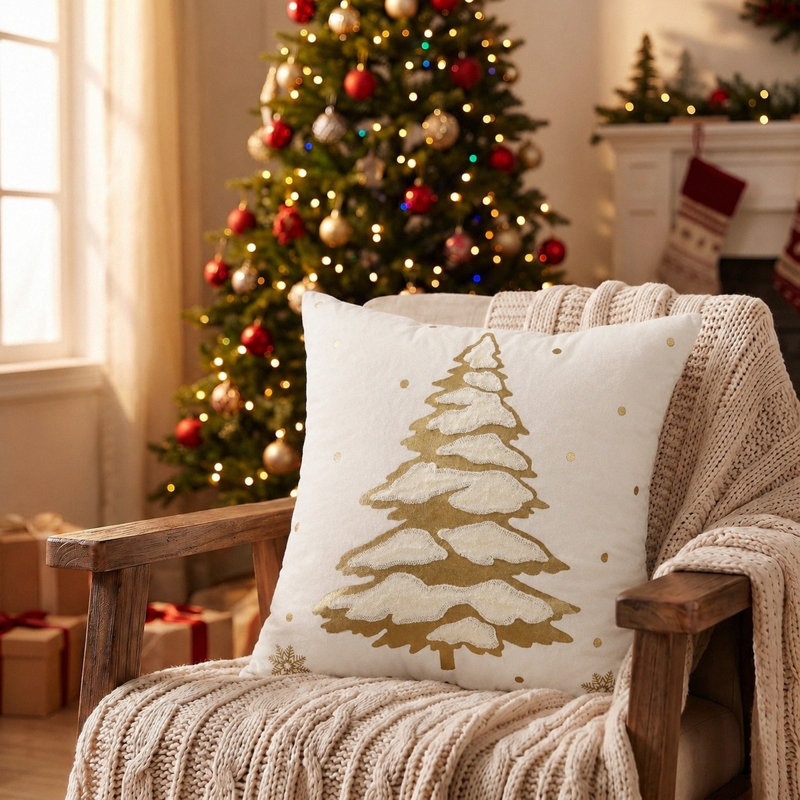 Housses de coussin 18 x 18 pouces, Doré
