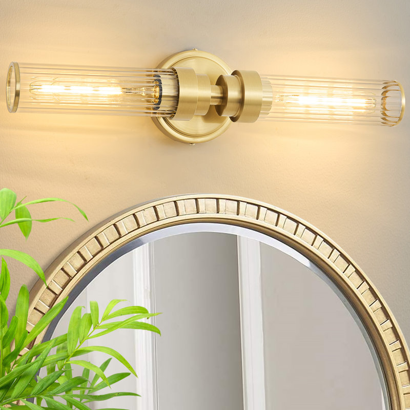 Luminaire de salle de bain à 2 lumières à intensité variable Mercer41 Nanango - Conforme à l'humidité, compatible avec les DEL, installation en 15 minutes