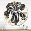 Horloge murale noire et blanche-93379918