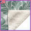 Green Leafy Damask Blankets-125232680