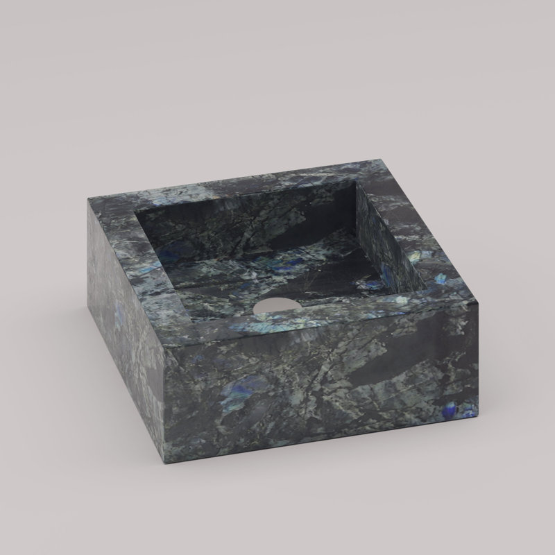 Square Wash Basin, Labradorite