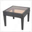 Table d'appoint d'extérieur en osier, table d'appoint, gris-275974761