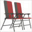 Ensemble de 2 chaises de patio, ensemble de chaises d'extérieur à haut dossier, chaises de jardin, chaises de camping pliantes