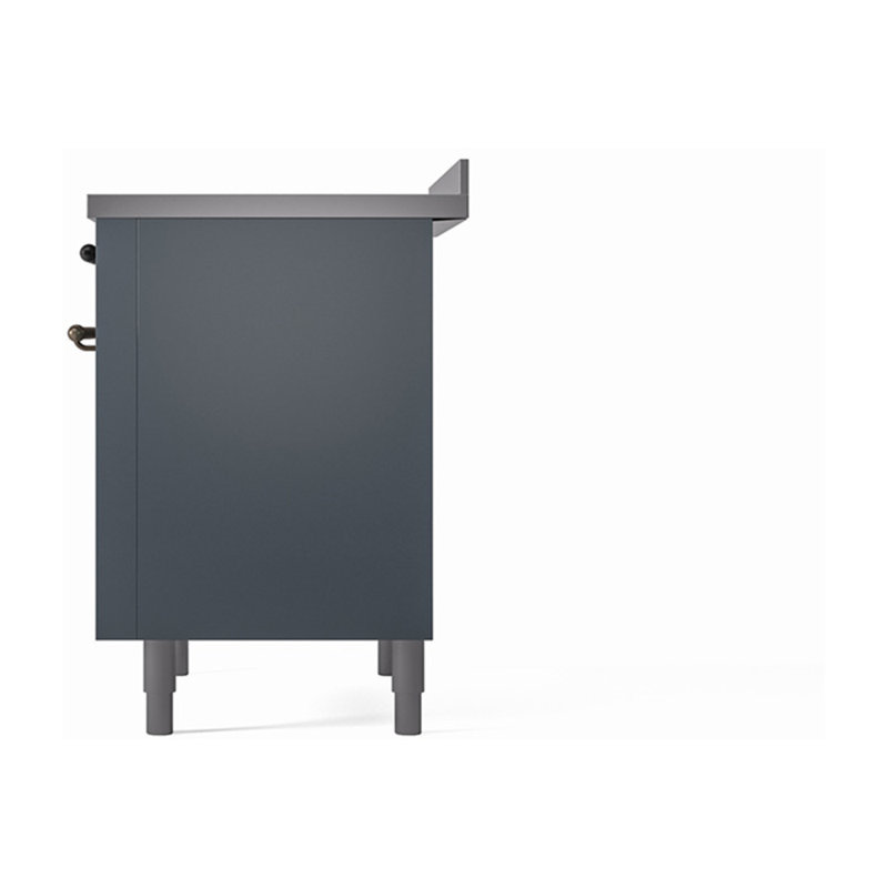 ILVE Nostalgie II Noblesse 36 po à induction, Gris-bleu / bronze