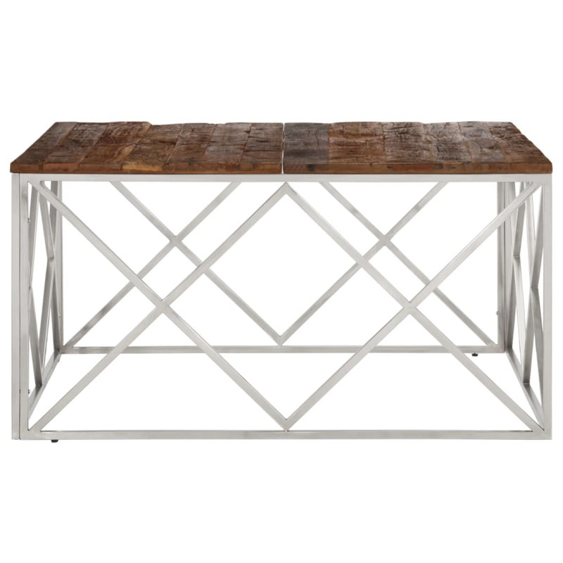 Allegro Four Leg Coffee Table, Silver