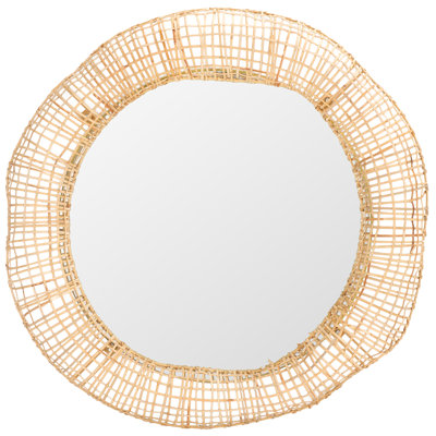 Aarav 24 Inch Cane Mirror