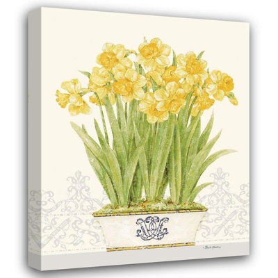 Red Barrel Studio® Gladding, Pamela Gallery Wrapped Canvas Art Titled: Imperial Daffodils