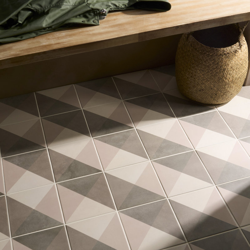 Art Geo By Elizabeth Sutton 7.87 In. X 7.87 In. Matte Porcelain Floor And Wall Tile (10.76 Sq. Ft. / Case)