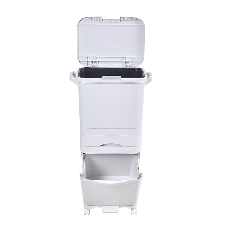 Calek PP Open Kitchen Trash Can - 49L