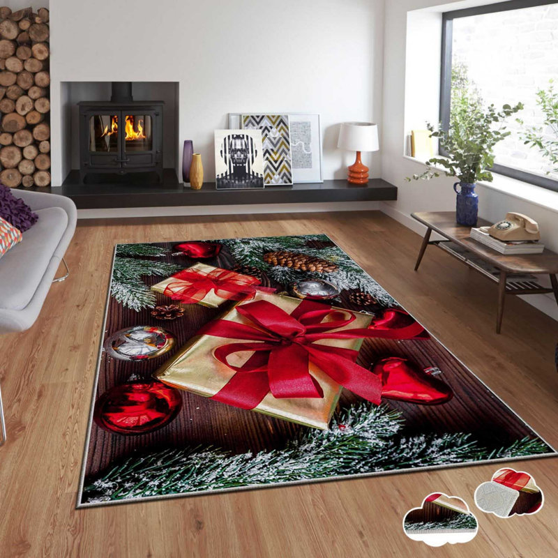 Luxurious Velvet Area Rug, 3.3 x 4.6 ft, 100% Polyester, 740 g/m² | Non-Slip Dot Underside, Laminated Sponge for Comfort | Easy Clean, Machine Washable at 86°F | Perfect for Living Room, Bedroom, and Home Decor