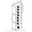 54.1cm H Wall Mounted Media Storage-706587303