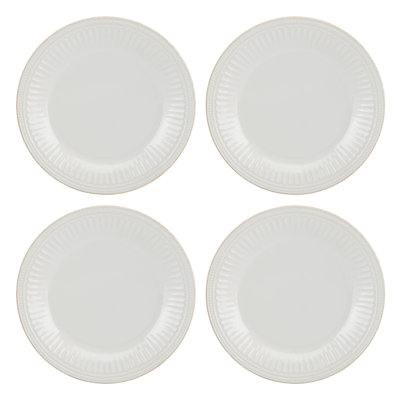 Assiettes plates French Perle Groove