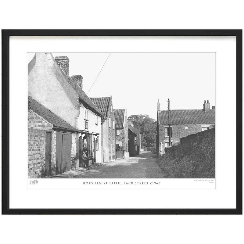 Horsham St Faith, Back Street C1960 by Francis Frith - Single Picture Frame Print, 40cm H x 50cm W x 2.3cm D