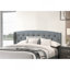 Mobilier de chambre à coucher de style moderne et contemporain de grand lit à tête de lit capitonnée à bouton réglable