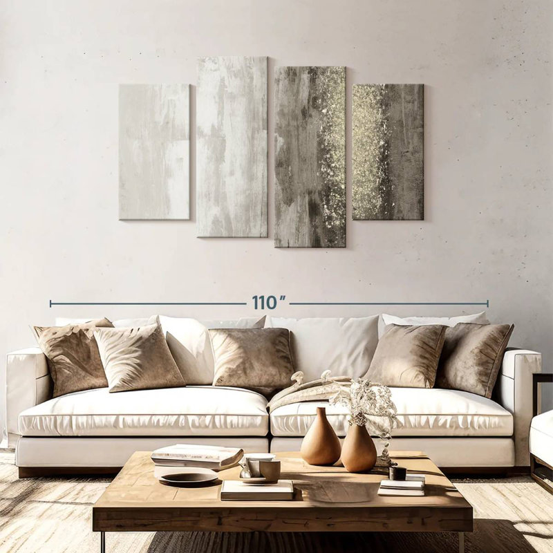 Avery Glitter Rain I, 48" H x 75" W