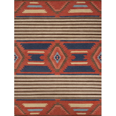 Mesa Hand Knotted Wool Geometric Shapes Area Rug