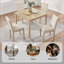 Ensemble 5 pièces avec 4 chaises Creswell-968178889